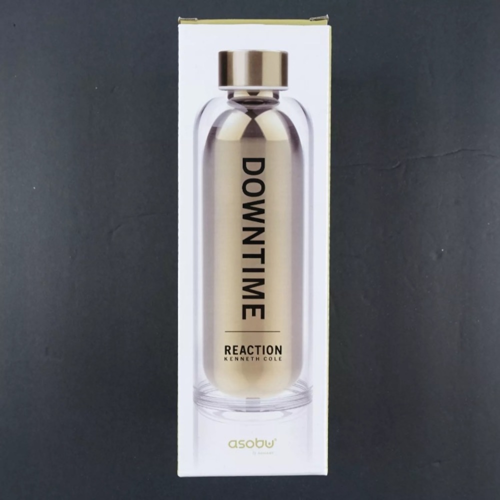 Kenneth Cole Stainless Steel Water Bottle Gold